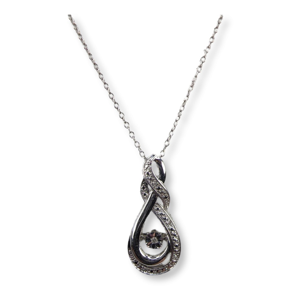 Sterling Silver 925 Diamond Pendant with Chain Necklace O.C. Tanner Jewelry Co. - Picture 2 of 7